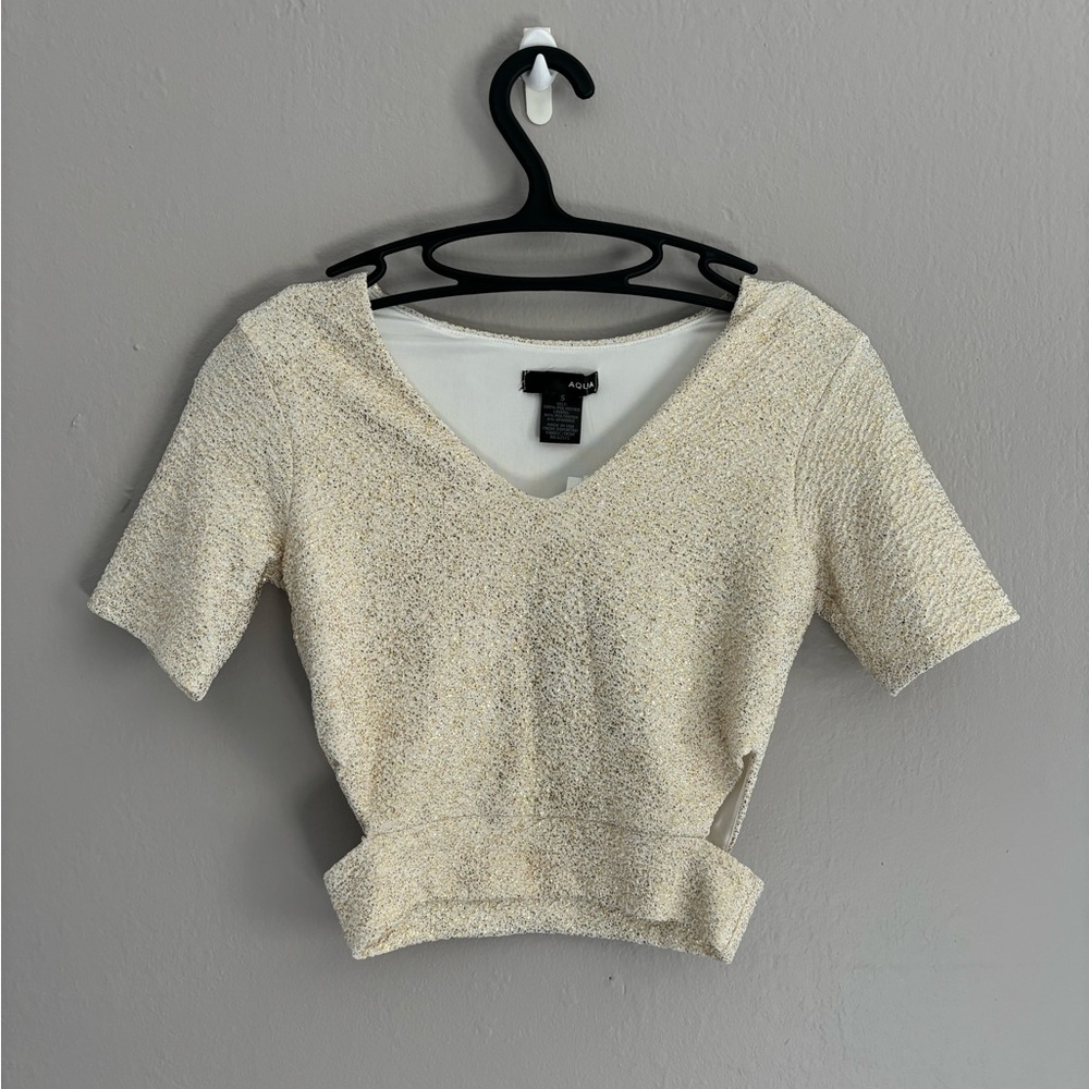 NWT Aqua Crop Top Size Small